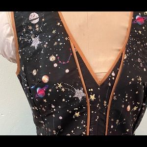 EShakti size 8 medium, silk? Planet space starry dress